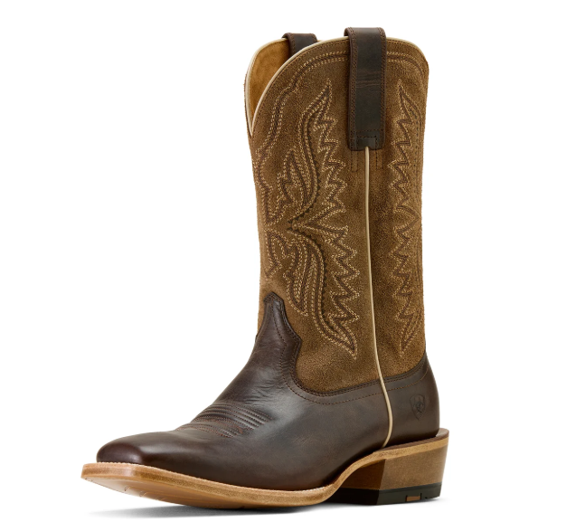 10074237 Ariat Men's Preston West Roasted Coffee/Rustic Almond Boots