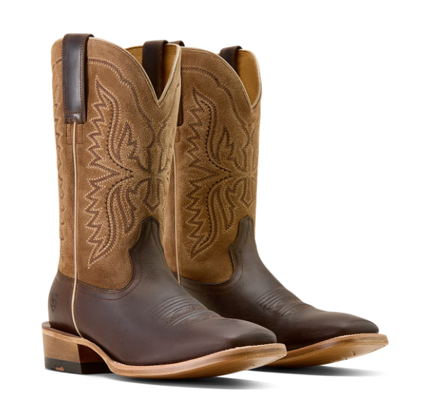 10074237 Ariat Men's Preston West Roasted Coffee/Rustic Almond Boots