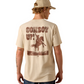 10073414 Ariat Men's Cowboy Up SS Tee Natural