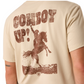 10073414 Ariat Men's Cowboy Up SS Tee Natural
