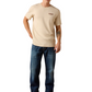 10073414 Ariat Men's Cowboy Up SS Tee Natural