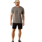 10073415 Ariat Men's Desert Badge Tradition SS Tee Smoked Pearl