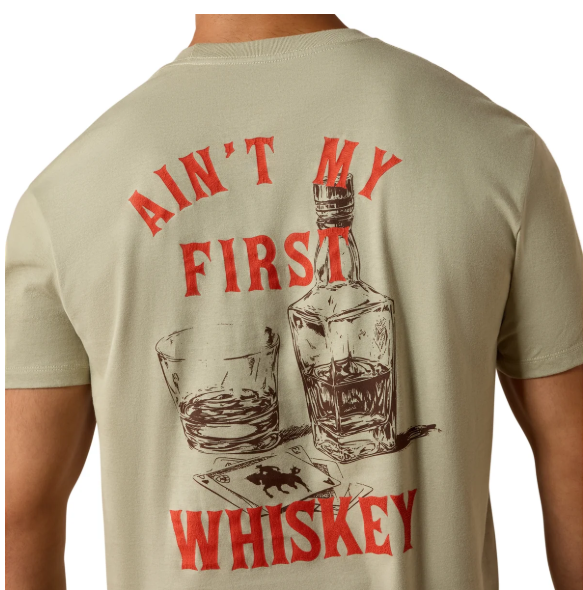 10073484 Ariat Men's Whiskey Uno SS Tee Elm