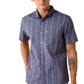 10071059 Ariat Men's Maddox Modern Fit SS Shirt Spring Lake Geo Stripe
