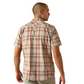 10071595 Ariat Men's Retro Hilliard Fitted Snap SS Light Brown Plaid