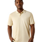 10071648 Ariat Men's Logo Fitted Polo Creme Brulee