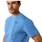 10071349 Ariat Men's Vertical Logo Tee Riviera