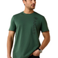 10071348 Ariat Men's Vertical Logo Tee Monstera