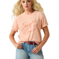 10071111 Ariat Women's Cowgirl At Heart SS Tee Tropical Peach