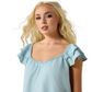 10071135 Ariat Women's Lynn SS Top Indigo Wash