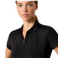 10072447 Ariat Women's Bandera 1/4 Zip Polo Black