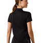 10072447 Ariat Women's Bandera 1/4 Zip Polo Black