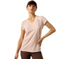 10071354 Ariat Women's Vertical Logo SS Tee Sepia Rose