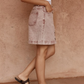 SS20902-RUS   Sass Tipo wave denim skirt