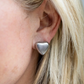 HSHSE-S Harper Silver Heart Stud Earrings