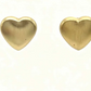HSHSE-G Harper Gold Heart Stud Earrings