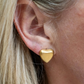 HSHSE-G Harper Gold Heart Stud Earrings