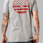MSH0000019 Kimes Ranch Men's American Bullseye Tee Grey Heather