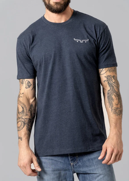MSH0000019 Kimes Ranch Men's American Bullseye Tee Midnight Navy