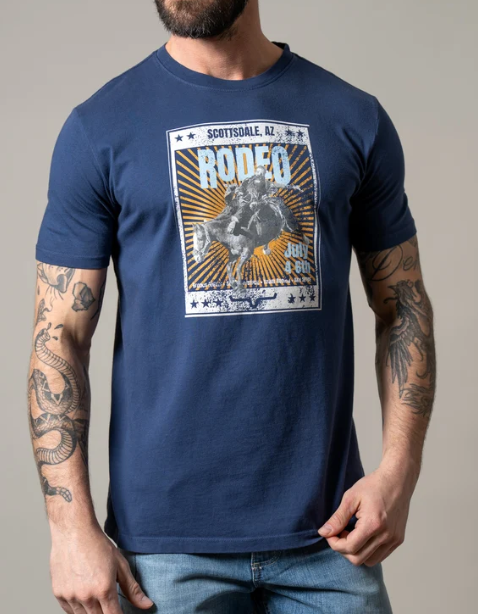 MSH0000221 Kimes Ranch Men's Top Bill Tee Denim