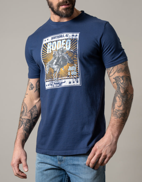 MSH0000221 Kimes Ranch Men's Top Bill Tee Denim