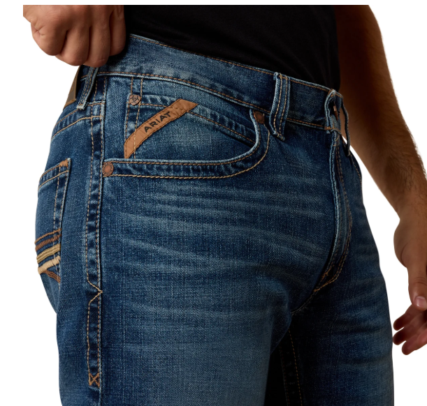 10074800 Ariat Men's M4 Relaxed Thornton Boot Cut Jeans 32 Leg