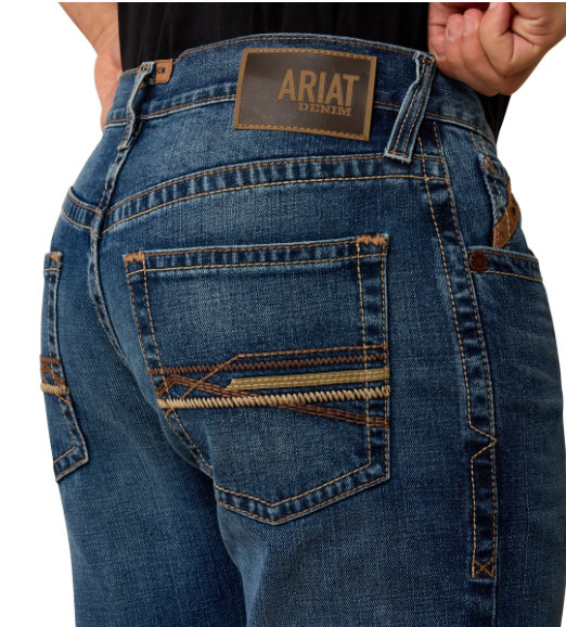 10074800 Ariat Men's M4 Relaxed Thornton Boot Cut Jeans 32 Leg