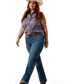 10074832 Ariat Women's Mid Rise Esti Boot Cut Jeans Short Leg