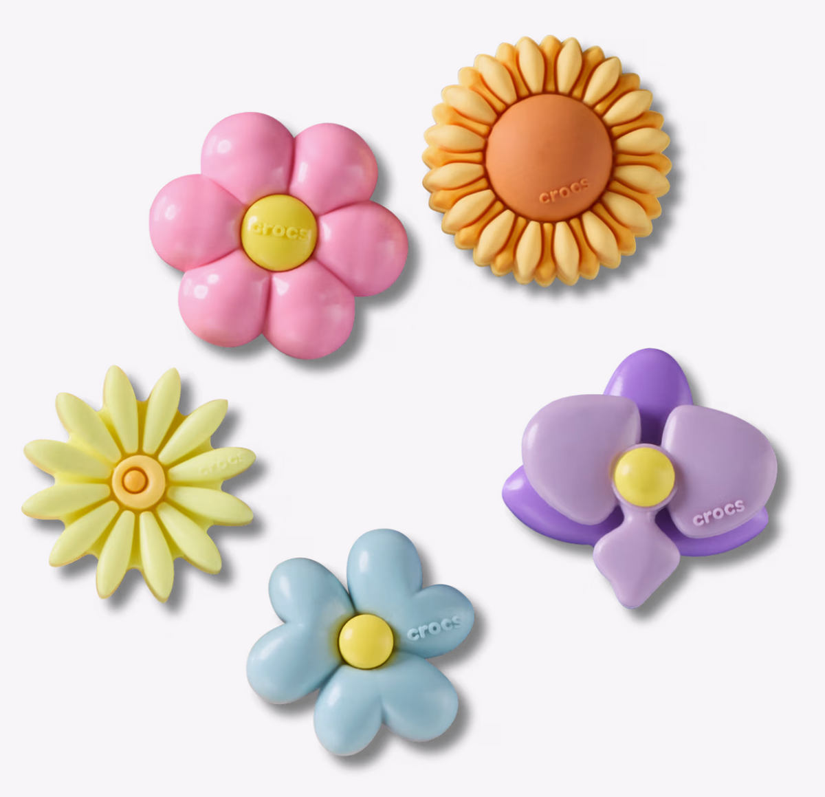 10018444 CROCS JIBBETZ Puffy flowers 5 pack