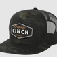 MCC0600617BLK Cinch Camo Print Trucker Cap