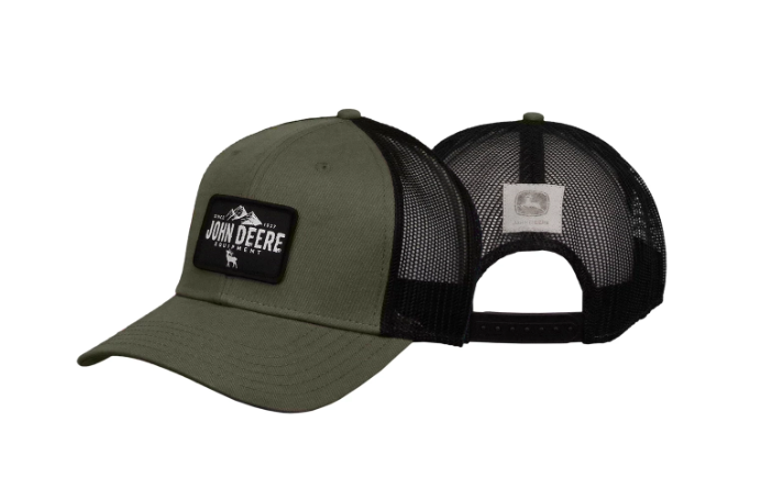 LP73371-JD John Deere Men's Suede Logo Hat