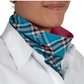 SCF2449 Just Country Carlee Double Sided Scarf Blue Jewel Plaid/Rose