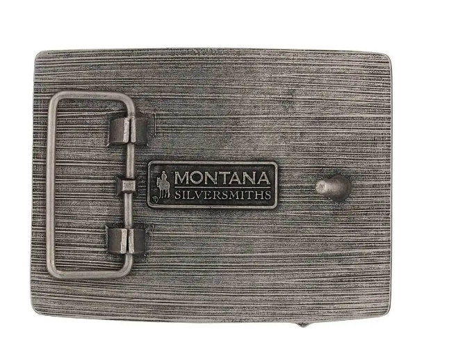 A984P Montana Lonestar Longhorn Attitude Buckle