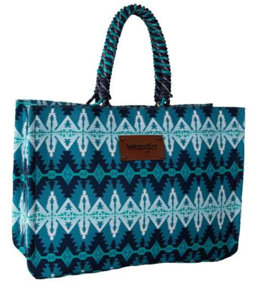 X4S2972BAG Wrangler Southwestern Oversized tote Blue