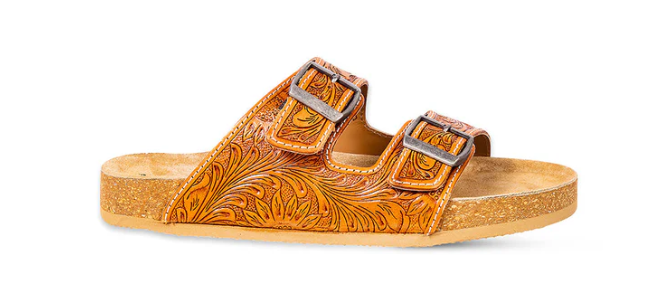 S-9673 Molly Megan Hand-Tooled Sandals