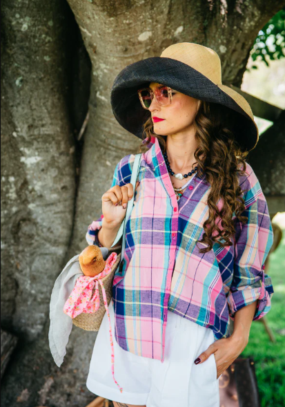 LC03-2004 Hitchley & Harrow The LC Collection LS Pink Check Shirt