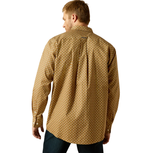 10062196 Ariat Men's Wrinkle Free Darryl LS Shirt Khaki