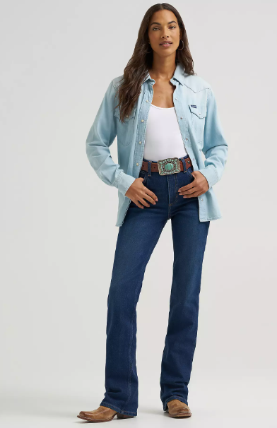 112367606-36L Wrangler Women's Rodeo HR Boot Cut Kayla 36L