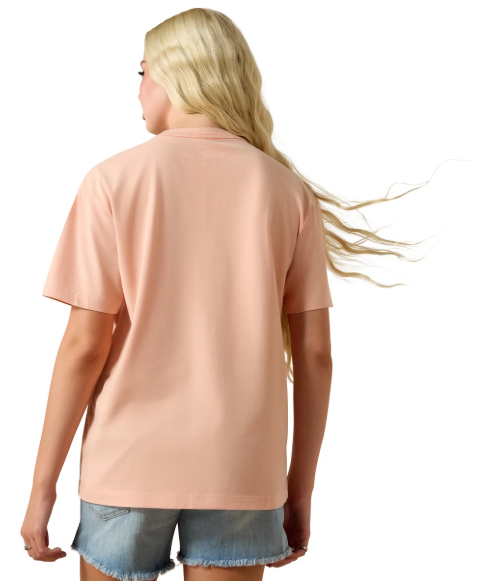 10071111 Ariat Women's Cowgirl At Heart SS Tee Tropical Peach