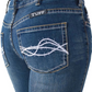 C01-DFMIH0 Cowgirl Tuff Women's 'Don't Fence Me In' Jeans Short Leg