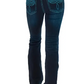 C01-JTQBTR-DWH Cowgirl Tuff Turquoise Boot stitch Short Leg