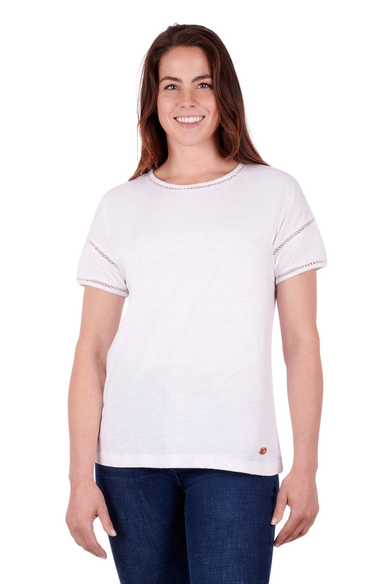 T3S2548054 Thomas Cook Women's Blake SS Tee White