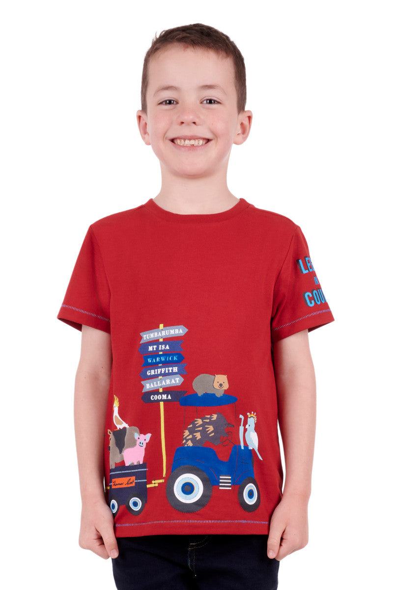 T3S3514122 Thomas Cook boys travelling farm SS Tee