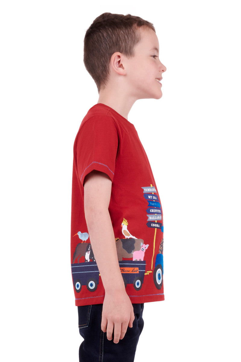 T3S3514122 Thomas Cook boys travelling farm SS Tee