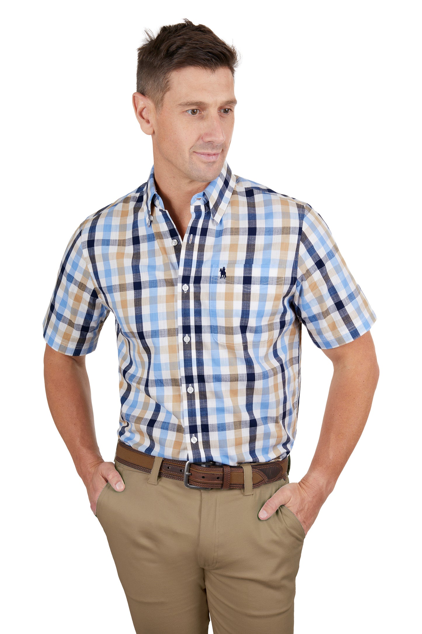 T4S1113042 Thomas Cook Men's Duke 1PKT SS Shirt