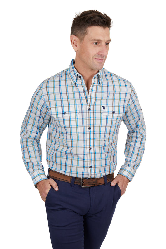 T4S1115030 Thomas Cook Men's Glen 2PKT LS Shirt