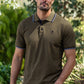 T4S1506012 Thomas Cook Men's Logan Tailored SS Polo Dark Tan