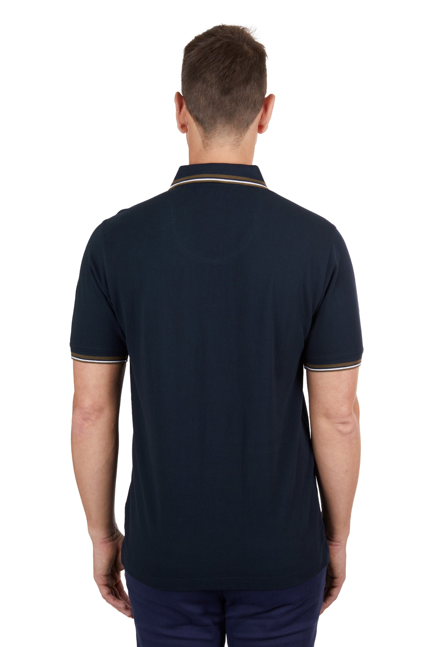 T4S1506012 Thomas Cook Men's Logan Tailored SS Polo Navy