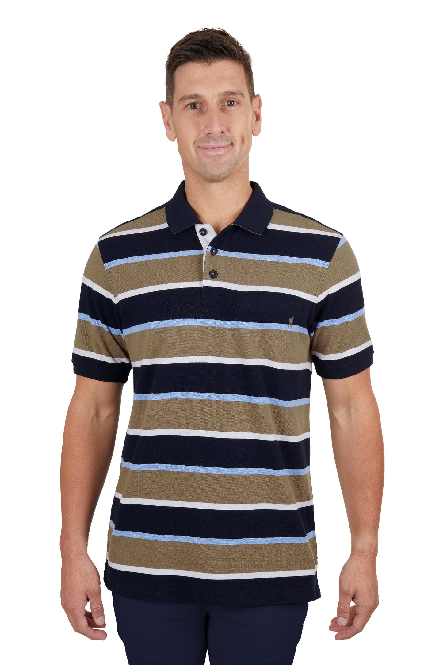 T4S1509025 Thomas Cook Men's Troy 1PKT SS Polo