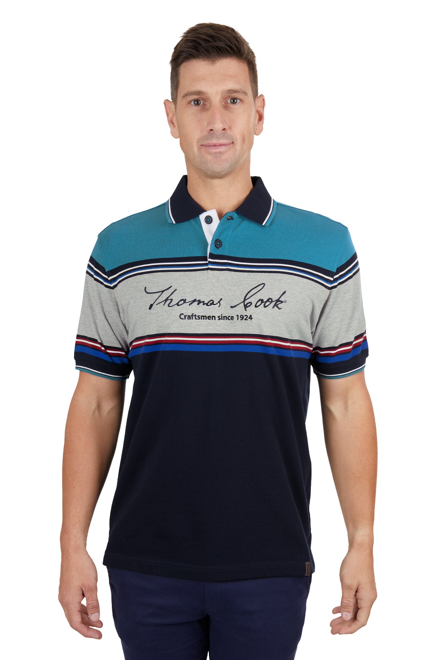 T4S1521015 Thomas Cook Men's Dylan Tailored SS Polo